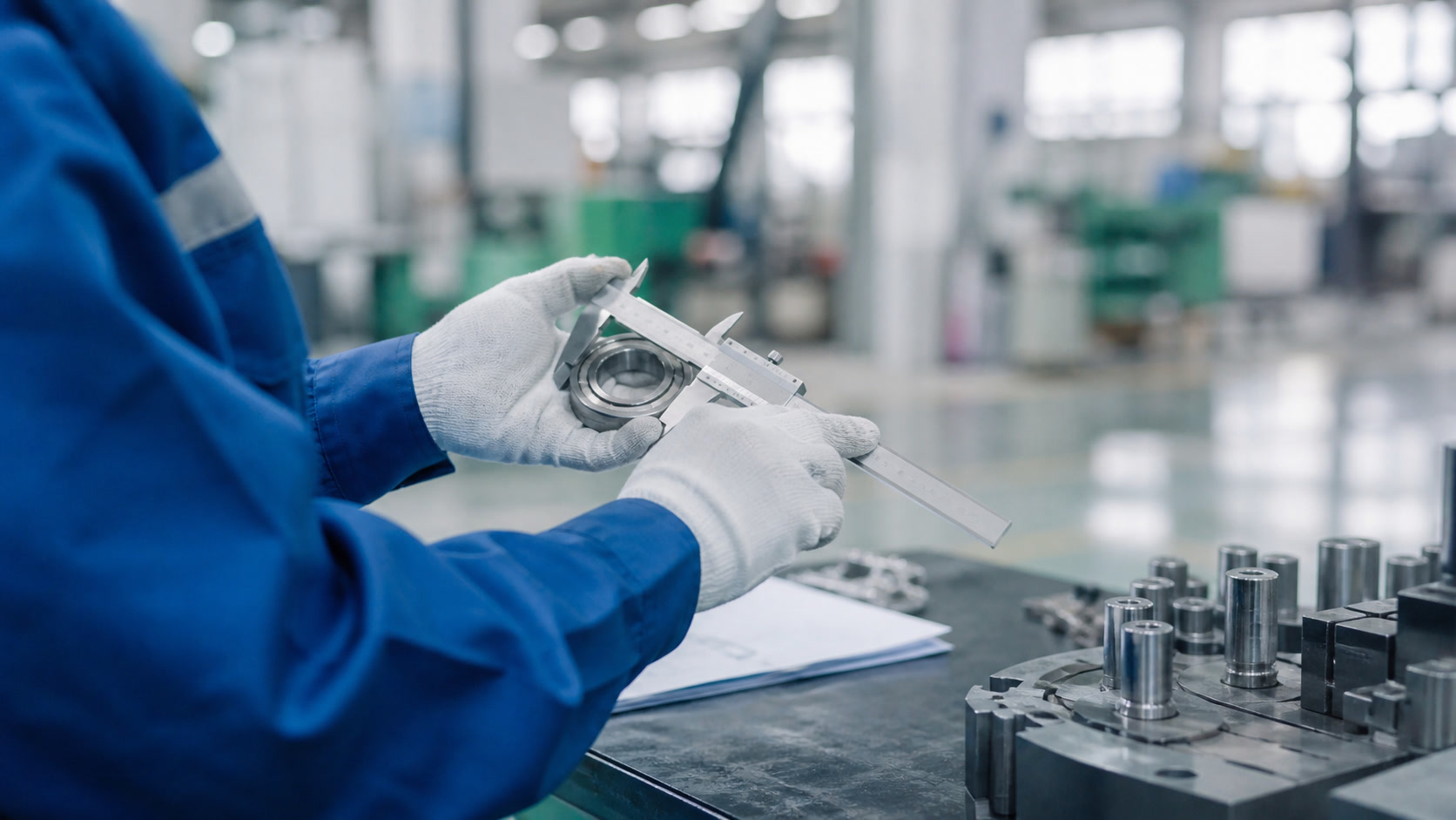 Quality inspection in manufacturing.